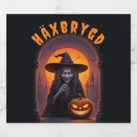 Halloween Party Theme — Häxbrygd Beer Bottle Label