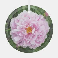 A Peony Makes Everything more Beautiful Glass Ornament