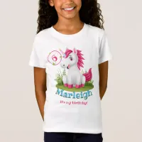 Guest of Honor Cute Unicorn Birthday T-Shirt