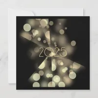 202x New Year Party  with Golden Bubbles Invitation