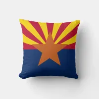 State of Arizona Flag Throw Pillow