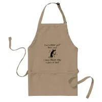You're HOW Old? Pour You Punny Wine Quote Adult Apron