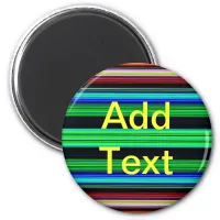 Thin Colorful Stripes - 1 Magnet