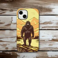 Bigfoot Sasquatch Retro Art Personalized Case-Mate iPhone 14 Case