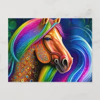 Colorful Horse Postcard