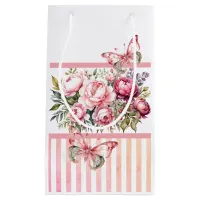 Pink Floral Cottage Small Gift Bag