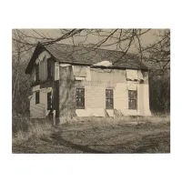 Personalize this Abandoned House in the Woods  Wood Wall Art