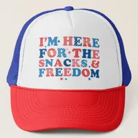 Funny Fourth of July Snacks and Freedom Trucker Hat