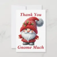 Christmas Gnome Thank You Card