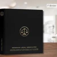 Luxury Law Office Black 3 Ring Binder