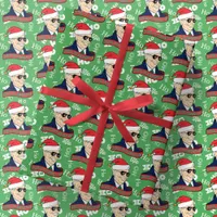 Funny Green Ho Its President Joe Biden Christmas Wrapping Paper