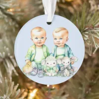 Soon To Be Twins Coming Soon Announcement Ornament