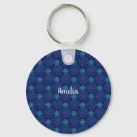 Floral Pattern Keychain