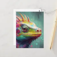 A Colorful Lizard Postcard