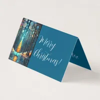 Merry Christmas Small Business Support Thank You Business Card