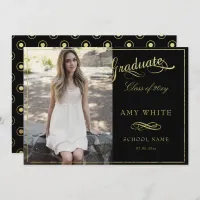 dreamy foil graduation announcement