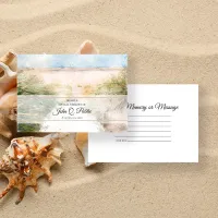 Natural Beach Share a Memory Funeral Memorial Note Card