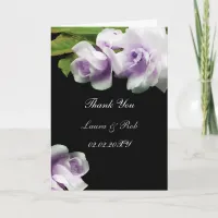 watercolor romantic purple rose Thank You