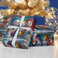 Cute Colorful Festive Christmas holiday wrapping  Wrapping Paper