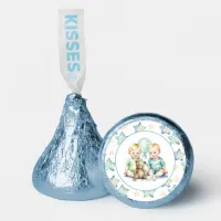 Watercolor Twin Boys Baby Shower Hershey®'s Kisses®