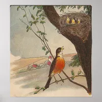 R is for Robin Poster