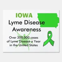 Iowa Lyme Disease Awareness Yard Sign