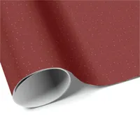 Sophisticated Monochromatic Red Speckles Wrapping Paper