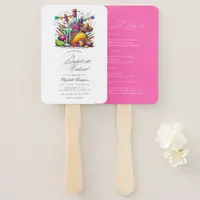 Fiesta Margaritas Bachelorette Weekend Invitation  Hand Fan