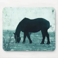 Winter Percheron Mouse Pad