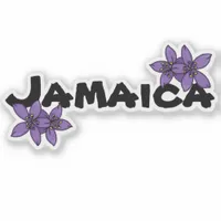 Jamaica Purple National Flower Sticker