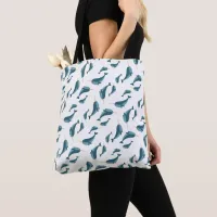 Narwhal Pattern Tote Bag