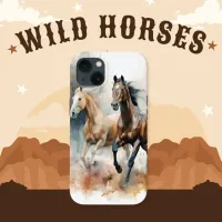 Western Wild Horse iPhone / iPad case