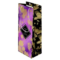 Elegant 6th Amethyst Wedding Anniversary Wine Gift Bag