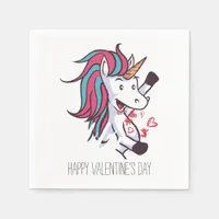 Valentine Unicorn Napkins