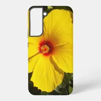 Yellow Hibiscus Flower Samsung Galaxy S22+ Case