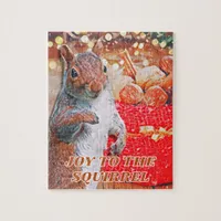 Cute Squirrel Christmas Nuts Family Jigsaw Puzzle