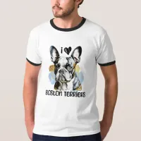 I Love Boston Terriers T-Shirt