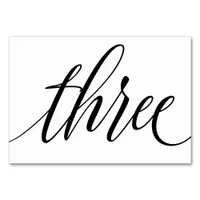 Table Numbers - Luxe Typography (Black) 3