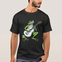 Funny Frog Playing Guitar T-Shirt