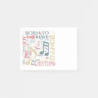 Born to Dance Blue ID277 Post-it Notes