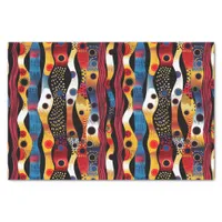 Elegant Ethnic African Pattern with Bold Colors Tissue Paper