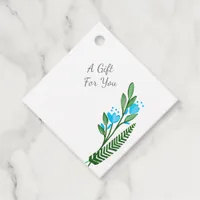 Simple Minimalist Wildflower Boho Chic Favor Tags