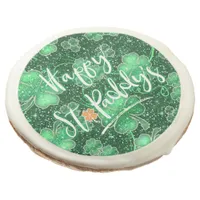 Glittering Shamrocks Happy St. Paddy's ID289 Sugar Cookie