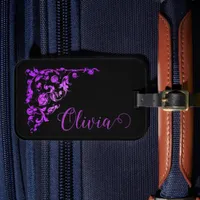 Romantic, Vintage Personalized Luggage Tag