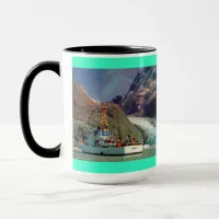 Alaskan Mountain View with Boat Mug