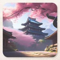 Anime Cherry Blossom & Tranquil Pagoda