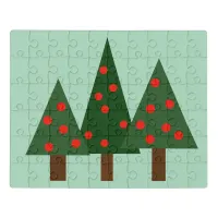 Three Simple Shapes Christmas Trees Jigsaw Puzzle