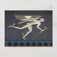 Hermes - Herald of the Greek Gods in NYC Postcard