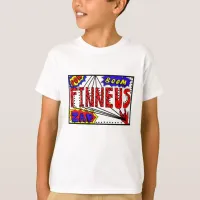 Boy's Name Finneus Spider Web Super Powers T-Shirt