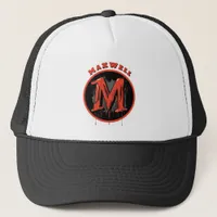  Bold Graffiti Monogram "M" - Customizable Urban Trucker Hat